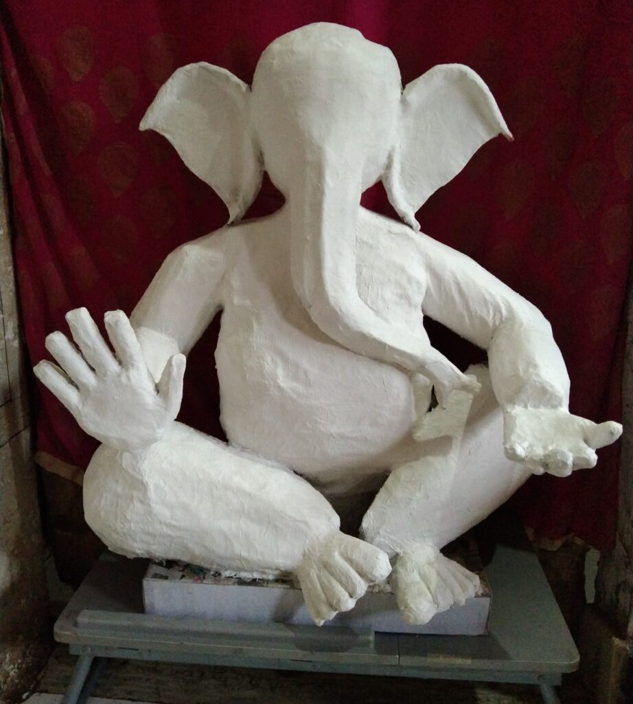 News paper ganesha idol